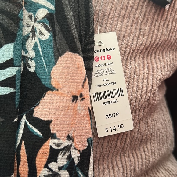 NWT ARDENES floral blouse - Picture 2 of 2